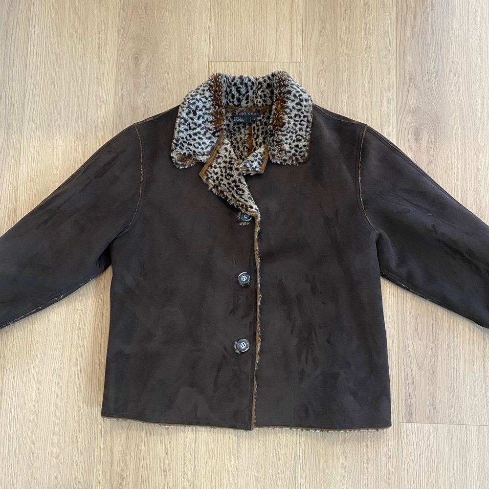 Suede/Leopard Jacket